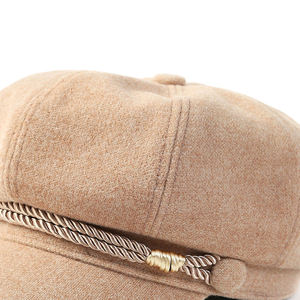Gorra octogonal de pana unisex para niños al por mayor, estilo Newsboy, con panel frontal lavado de leopardo, transpirable, a la moda, tipo Baker Boy - Product Image 4