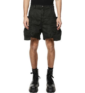 Pantalones Cortos Cargo de Mezclilla Negros Personalizados para Hombre, Estilo Urbano, Desgastados, con Múltiples Bolsillos, Casuales, de Verano, a la Moda - Product Image 2