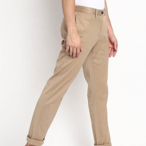Pantalones chinos de algodón de secado rápido para hombre, corte ajustado, rectos, transpirables, de corte regular, para golf, con logotipo personalizado. - Product Image 5