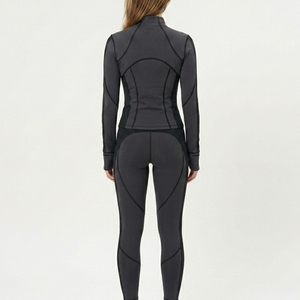 Ensembles de yoga de haute qualité pour femmes, survêtement de printemps, veste ajustée, pantalon de jogging, vêtements de sport, tenue de fitness, ensembles 2 pièces - Product Image 2