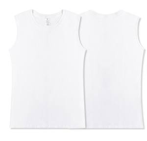 Débardeurs de sport décontractés pour hommes, sans manches, col rond, anti-UV, écologiques, séchage rapide, respirants, 100% coton tricoté, teinture unie, coupe ample - Product Image 5
