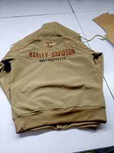 H-D Embroidered Softshell Biker Hooded <b>Jacket</b> Waterproof Sport Windbreaker for <b>Men</b> Customizable Design Windproof Moto Biker Sty - Product Image 4