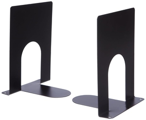 New design Minimalist Metal Bookend Set Black Heavy Duty Non Slip <b>Book</b> Holder Office Desk Organizer School Library Shelf Support - Product Image 1