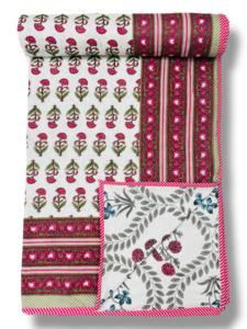 Ethnic Luxury Handmade <b>Block</b> Printed Cotton Dohar All-Season Give Looks Luxury Your Bedroom In All Occasion Buy At Bulk - Product Image 2