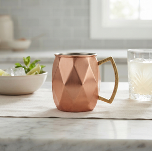 Mug en cuivre Moscow Mule à poignée métallique, best-seller, design optimal, pour bière, plaqué cuivre - Product Image 1