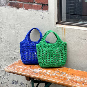 Biscuit Triangle <b>Net</b> <b>Bag</b> (Mini) Pattern ONLY Yarn - Product Image 5