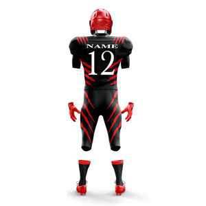 Uniforme de football américain à prix abordable, design personnalisé, dernier modèle, motif lettres, grandes tailles, vente chaude - Product Image 2