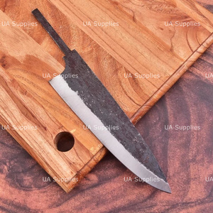 Cuchillo de Cocina Táctico de Alta Calidad, Personalizable, Forjado a Mano, con Hoja de Acero 1095 y Mango de Damasco, para Exteriores - Product Image 3