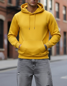 Sweat-shirts d'hiver pour hommes fabriqués par OEM, à séchage rapide, en polaire, mélange polyester/coton, haute qualité, vêtements décontractés, vente en gros - Product Image 4