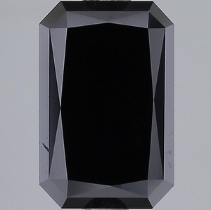 Diamant de laboratoire de 1,56 carat, taille radiant, noir fantaisie, clarté FL, certifié IGI, diamant CVD en vrac, vente en gros pour la fabrication de bijoux - Product Image 1