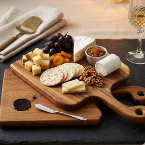 Planche à découper en bois robuste pour la cuisine, planche à découper épaisse et résistante, surface lisse de qualité alimentaire, facile à nettoyer pour la viande et les fruits - Product Image 2