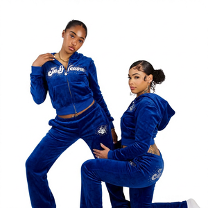 Ensemble de sweat-shirts confortables pour femmes de qualité supérieure avec un haut en molleton brossé doux et un bas décontracté pour la mode et les vêtements en gros - Product Image 3