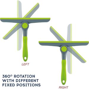 Raclette de nettoyage de vitres robuste de 10 pouces, vert-gris, outil manuel pour portes vitrées, fenêtres, pare-brise de voiture et plus encore - Product Image 2