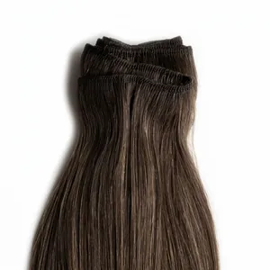 ผมต่อแบบเส้นตรงสีดำธรรมชาติแท้จากอินเดีย ชนิด Remy  ความหนาแน่น 100%  ความยาวเต็มเส้น  สามารถปรับแต่งได้ - Product Image 5