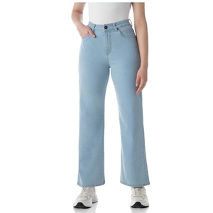 Jeans à jambes larges pour femmes - Jeans extensibles taille haute pour femmes - Product Image 1