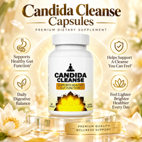 Capsules à base de plantes Candida Cleanse pour l'équilibre digestif quotidien et le bien-être intestinal, 60 capsules, OEM ODM Marque privée