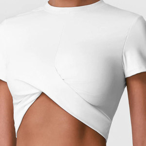 Ropa Deportiva Ligera para Mujer, 100% Algodón, para Gimnasio y Entrenamiento, Corte Ajustado, Transpirable, Cuello en V, Secado Rápido, Verano - Product Image 3