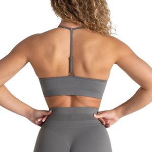 Women Seamless Scoop Neck Sports Bra Light Support Gym Yoga Workout Fitness Activewear Custom Logo Wholesale - Product Image 2