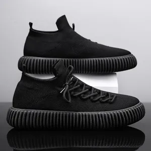 Zapatos informales transpirables con cordones para hombre, zapatos deportivos transpirables y antideslizantes para exteriores, zapatos para caminar ligeros y duraderos - Product Image 3