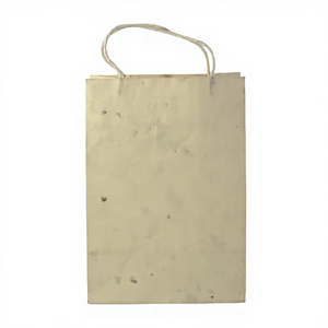 Bolsas de papel de compras de lujo, ecológicas, decorativas y reciclables con asa para negocios, bolsa de papel con base cuadrada - Product Image 1