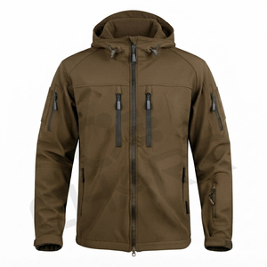 Ventes en gros de nouvelles arrivées, vestes de trekking pour adultes imperméables, respirantes, coupe-vent, à fermeture éclair longue, en softshell, pour les sports d'hiver en plein air - Product Image 3