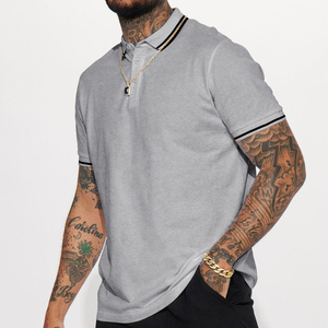 Camisas Polo Casuales de Verano para Hombre, con Cuello, Bordadas, de Poliéster/Algodón, Holgadas, Transpirables y de Secado Rápido - Product Image 1
