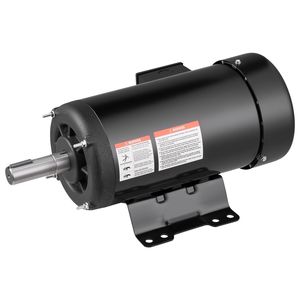 Motor de CA de 5 HP y 20.7 N.m con eje de 1.125 pulgadas, 1725 RPM, rotación CW/CCW, longitud de eje de 2.75 pulgadas para compresor de aire - Product Image 1
