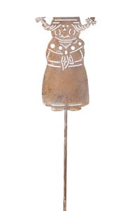 Support de jardin moderne en fer noir personnalisé en forme de chauve-souris, finition antique, taille sur mesure pour décoration extérieure - Vente en gros - Product Image 2