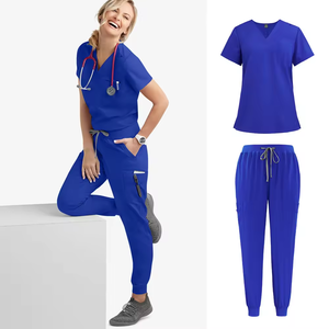 Uniforme de Enfermera para Mujer, Conjunto de Uniformes Médicos, Ropa de Trabajo para Hospital, Ropa de Enfermería, Tela Transpirable, Proveedor Mayorista Personalizado - Product Image 4