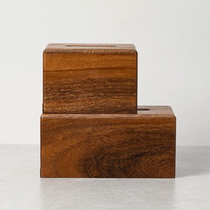 Porte-serviettes en bois fait main pour table à manger, organiseur de serviettes de table haut de gamme pour cuisine et restaurant - Product Image 2