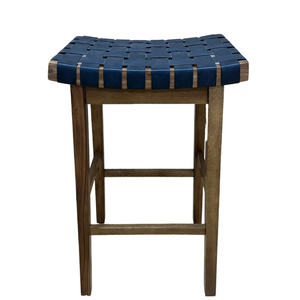 Tabourets modernes de luxe en bois massif tressés à la main, rafraîchissants et stables, pour cuisine, salle à manger, comptoir, salon et loisirs - Product Image 5