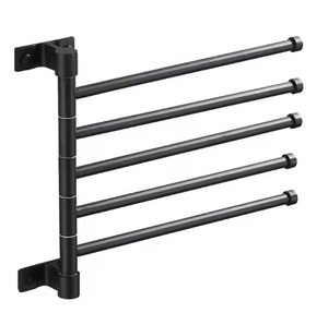 El portarrollos de metal aporta un toque subtil de lujo. Los portarrollos de metal se mantienen estables incluso cuando se colgan varias toallas. - Product Image 3