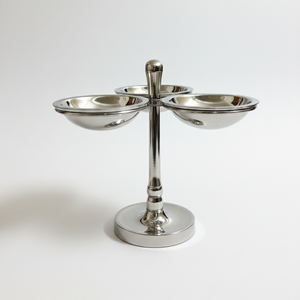 Recipiente Giratorio de Acero Inoxidable de Lujo para Condimentos, Nueces y Aperitivos con Asa Central, Tazón para Dulces y Frutos Secos para Mostrador - Product Image 1