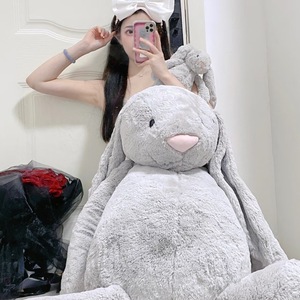 Conejo de Peluche <span class=keywords><strong>Bonnie</strong></span> de Orejas Largas de 108 cm, Personalizado y Disponible, Relleno de Algodón PP, Juguete de Peluche Corto, Almohada para Dormir, Regalo de Cumpleaños - Product Image 5