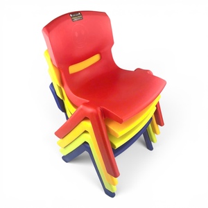 Children's Plastic <b>Chair</b> Easy <b>Stackable</b> Eco-Friendly 18" Height One-piece PP Seat Noise Reduction Modern Outdoor for Toddlers - Product Image 4