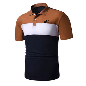 T-shirts polo en coton piqué classique, confortables et faciles à porter, en tissu léger pour hommes, pour les occasions décontractées et les activités de plein air. - Product Image 1