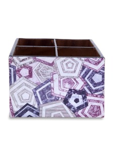 Nouvel arrivage : support à couverts design en bois d'acacia, élégant et raffiné, pour table et cuisine, provenant d'un grossiste indien. - Product Image 3