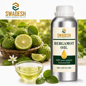Huile Essentielle de Fleur de Bergamote SWADESH |   100% Pur Distillé à la Vapeur |   Huile aromatique botanique naturelle pour les soins de la peau et la parfumerie corporelle | - Product Image 1
