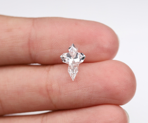OM GEMS Diamante de laboratorio con corte en cruz único en forma de cruz de Cristo, excelente corte, 1.50 Ct, HPHT CVD, E,F VVS-VS, para colgante - Product Image 6