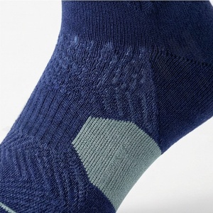 Crew <b>Socks</b> Solid Blue Breathable Polyester Spandex <b>Running</b> <b>Socks</b> for Adults Spring Season Athletic Wear - Product Image 5