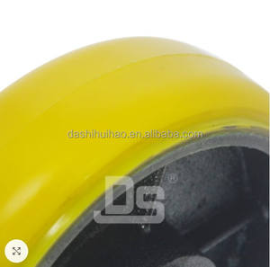 Dashi DS91 Polyurethan Eisen Schwerlast-Schwenkrolle mit Federung, Verriegelung, Kugellager und Stoßdämpfung in 6/8 Zoll Größen - Product Image 5