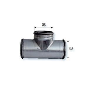 3JW 866699 VIM TEV Joint galvanisé à 90 ° 500/200 Raccords de conduits carrés en T - Product Image 1