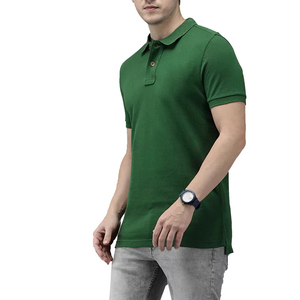 T-shirt de luxe pour homme à col zippé, 100 % coton respirant, rayé, coupe ajustée, style décontracté et tendance - Product Image 5
