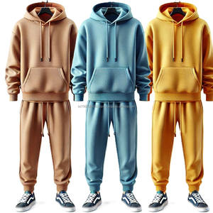 Ensembles de jogging à capuche pour hommes hiver 100% pantalons de survêtement en molleton de coton pantalons de survêtement et ensembles de sweats à capuche Design personnalisé de haute qualité - Product Image 3