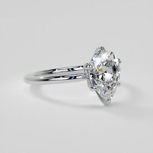 18k Natural Diamond <b>Ring</b> Woman Fashion <b>Ring</b> 1.5mm Petite Pear Lab Grown Diamond Solitaire <b>Ring</b> For Women And Girls Wear In Party - Product Image 2