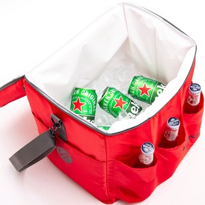 Red large-capacity cooler bag multi-functional thermal insulation shoulder bag crossbody bag suitable for picnics and camping - Product Image 4