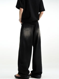 Jeans de Mezclilla Anchos y Holgados ODM, Unisex, Casuales, Personalizados, Estilo Urbano, Lavado Vintage, Pantalones de Moda al por Mayor - Product Image 2