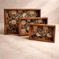 ถาดเสิร์ฟไม้ H a CRAFT HAC-561 พร้อมหูจับ รูปทรงสี่เหลี่ยมผืนผ้า ดีไซน์ทันสมัย สำหรับงานแต่งงาน อาหารเช้า ของว่าง ชา กาแฟ - Product Image 5