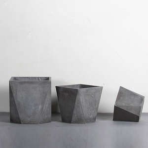 Horti Club Y-111 Pots de fleurs carrés en fibre de verre pour jardin domestique, légers, durables, écologiques, revêtement poudré - Product Image 2