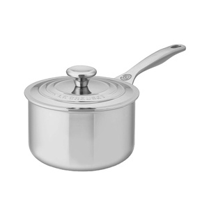 Casserole professionnelle en acier inoxydable avec couvercle, petite marmite de cuisine durable pour la maison, l'hôtel et la restauration - Product Image 1